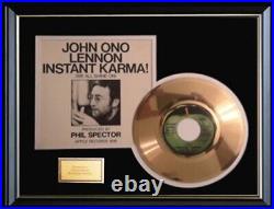 John Lennon Instant Karma 45 RPM Gold Record Rare Non Riaa Award