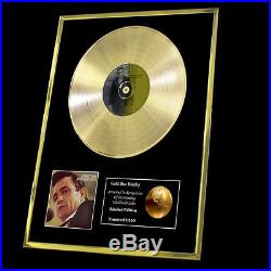 Johnny Cash At Folsom Prison CD Gold Disc Lp Record Award Display Free P+p