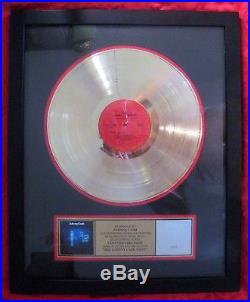 Johnny Cash RIAA Gold Record Award for LP THE JOHNNY CASH SHOW with Miller COA
