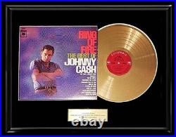 Johnny Cash Ring Of Fire Greatest Framed Album Lp Gold Record Non Riaa Award
