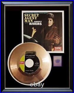 Johnny Rivers Secret Agent Man Rare Gold Record Non Riaa Award Rare