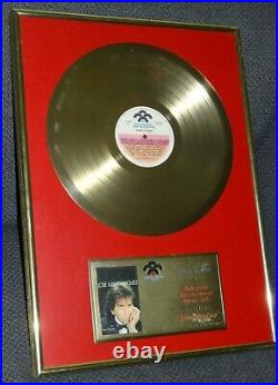 José Luis Rodríguez, El Puma Gold Record Award Disco de Oro Senor Corazon 1987