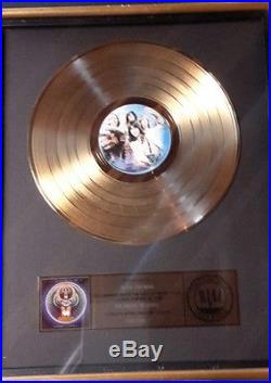 Journey / Steve Perry Captured Authentic Gold Riaa Record Award Rare Lqqk