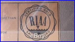 Journey / Steve Perry Captured Authentic Gold Riaa Record Award Rare Lqqk