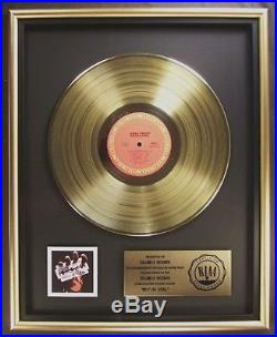 Judas Priest British Steel LP Gold RIAA Record Award Columbia Records
