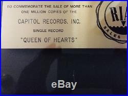 Juice Newton Gold Record Award Queen Of Hearts