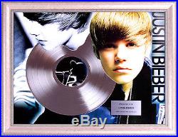 Justin Bieber Platinum Gold Record Artist Of The Year Award AFTAL