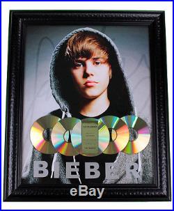 Justin Bieber multi-Platinum Gold Record Award non-RIAA My World AFTAL