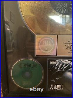 Juvenile Gold RIAA Record Award for Reality Check presented to Def Jam Exec
