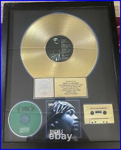 Juvenile Reality Check Gold RIAA Record Award (Extremely Rare)