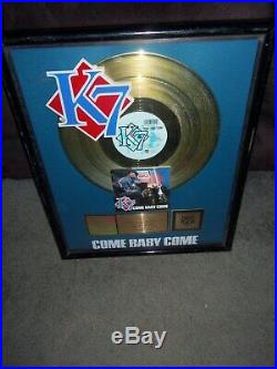 K 7. Come Baby Come. Rare. Custom. Riaa Gold Record Award. 1993 Tommy Boy