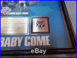 K 7. Come Baby Come. Rare. Custom. Riaa Gold Record Award. 1993 Tommy Boy