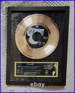 KANYE WEST Stronger Both original GOLD award and CD award withCOA KANYE WEST Stronger Both original GOLD award and CD award withCOA