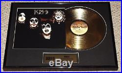 KISS 1974 1st Album Gold Record Award Plaque OFFICIAL 2006 Gene Ace Aucoin LP