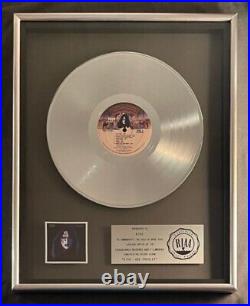 KISS Ace Frehley Solo LP Platinum RIAA Record Award Casablanca Records To KISS