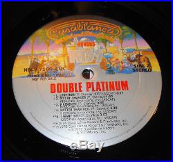KISS Double Platinum PROMO LP Labels/Gold Stamp Award Insert NM Sterling