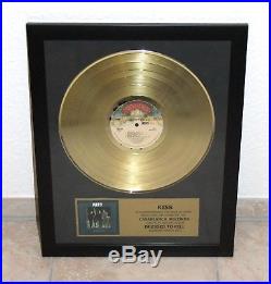 KISS Dressed to Kill 24K Gold Record LP Award! Sehr schönes Teil! USA