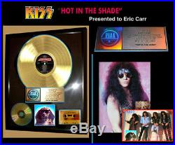 KISS, ERIC CARR'S Last Tour with KISS, HOT IN THE SHADE GOLD RECORD AWARD. 1991