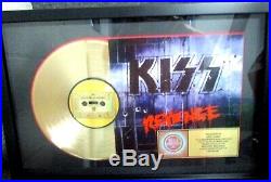 KISS, GENUINE RIAA, GOLD RECORD AWARD REVENGE TO KISS, Eric Carr, Gene Simmons