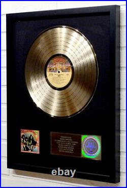KISS HOTTER THAN HELL Authentic RIAA GOLD RECORD AWARD Paul Stanley GENE SIMMONS