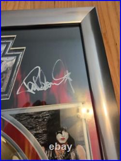 KISS Monster 24 KT Gold Record Award Plaque Signed By Gene Simmons Paul Stanley