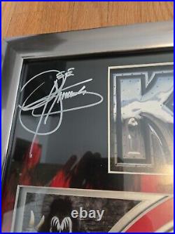 KISS Monster 24 KT Gold Record Award Plaque Signed By Gene Simmons Paul Stanley