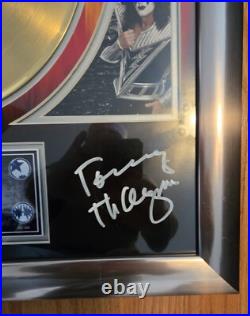 KISS Monster 24 KT Gold Record Award Plaque Signed By Gene Simmons Paul Stanley