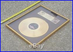 KISS RIAA GOLD LP Record Award ANIMALIZE Gene Simmons Paul Stanley TO POLYGRAM