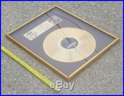 KISS RIAA GOLD LP Record Award ANIMALIZE Gene Simmons Paul Stanley TO POLYGRAM