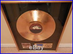 KISS RIAA GOLD RECORD AWARD DESTROYER NR MINT. Nicest one you will EVER See
