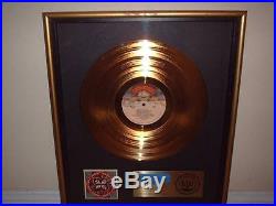 Kiss Riaa Gold Record Award Rock And Roll Over Incredible Nr Mint Condition