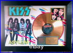 KISS SPECIAL MADE to CARR FAMILY, RIAA GOLD RECORD AWARD! ASYLUM TO ERIC CARR