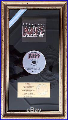 KISS original gold record award PRESENTED TO KISS non RIAA from Argentina