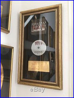 KISS original gold record award PRESENTED TO KISS non RIAA from Argentina