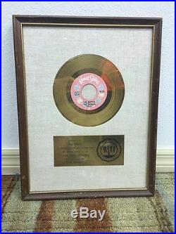 Kama Sutra The Rapper Gold 45 Record RIAA Certified Sales Award