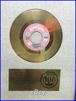 Kama Sutra The Rapper Gold 45 Record RIAA Certified Sales Award