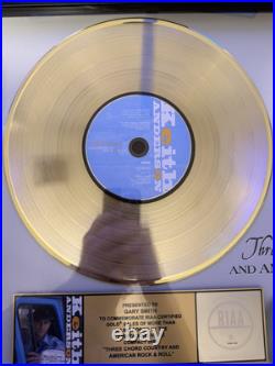 Keith Anderson RIAA GOLD RECORD AWARD Framed Three Chord Country Album 500,000