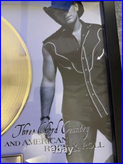 Keith Anderson RIAA GOLD RECORD AWARD Framed Three Chord Country Album 500,000