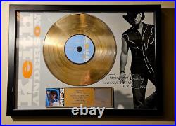 Keith Anderson RIAA GOLD RECORD AWARD plaque 3 chord Country Album Keith Anderson RIAA GOLD RECORD AWARD plaque 3 chord Country Album
