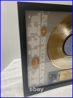 Keith Anderson RIAA GOLD RECORD AWARD plaque 3 chord Country Album