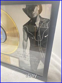 Keith Anderson RIAA GOLD RECORD AWARD plaque 3 chord Country Album