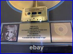 Keith Whitley RIAA CERTIFIED GOLD RECORD AWARD I Wonder Do You Think Of Me 1989