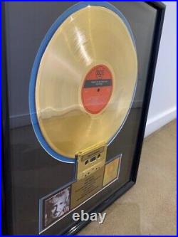 Keith Whitley RIAA CERTIFIED GOLD RECORD AWARD I Wonder Do You Think Of Me 1989