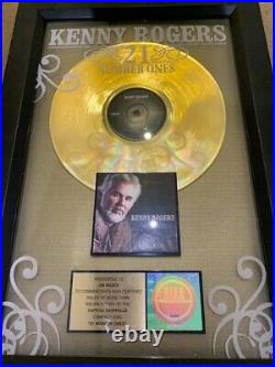 Kenny Rogers 21 Number Ones RIAA OFFICIAL CERTIFIED GOLD RECORD AWARD 2006