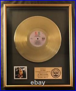 Kim Carnes Mistaken Identity LP Gold RIAA Record Award EMI America Records