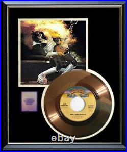 Kiss Ace Frehley New York Groove 45 RPM Gold Record Frame Non Riaa Award Rare
