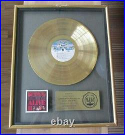 Kiss- Alive II Original 1978 Riaa Floater Gold Record Award! Real! Rare