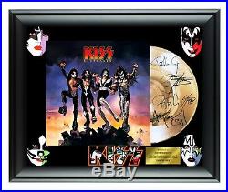 Kiss Autographed Destroyer Album LP Gold Record Award Gene Simmons