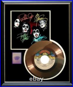 Kiss Beth 45 RPM Gold Record W-printed Signed Autographs Non Riaa Award Rare Kiss Beth 45 RPM Gold Record W-printed Signed Autographs Non Riaa Award Rare