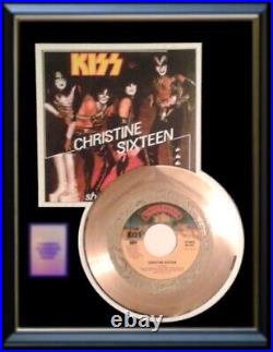 Kiss Christine Sixteen 45 RPM Gold Metalized Record Rare Non Riaa Award